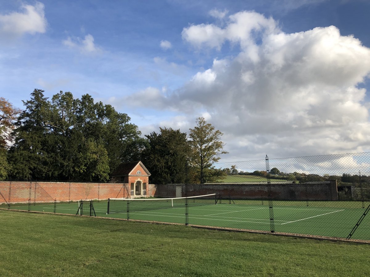 Gibliston Mill - the tennis court